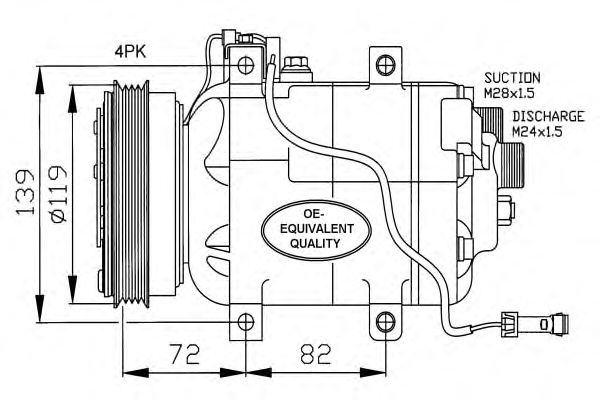 Compressor, airconditioning 32030