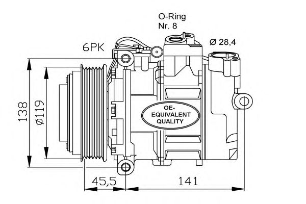 Compressor, airconditioning 32053