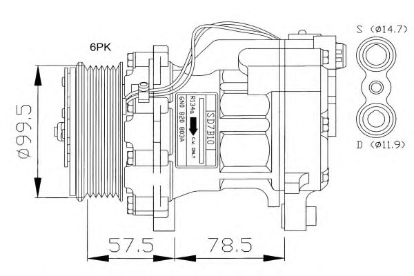 Kompressori, ilmastointilaite 32066