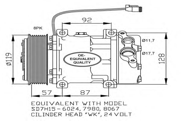 Kompressori, ilmastointilaite 32120