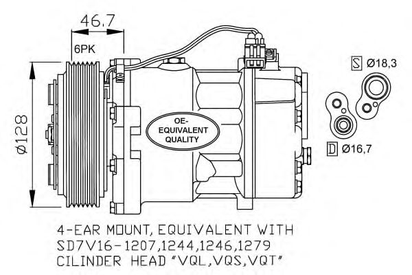 Compressor, ar condicionado 32168