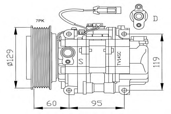 Compressor, airconditioning 32180