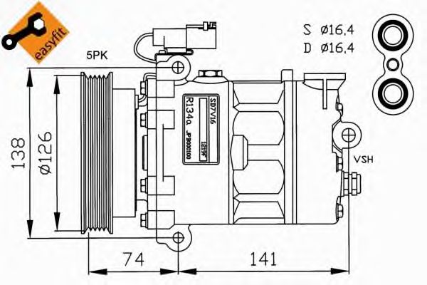 Compressor, airconditioning 32188