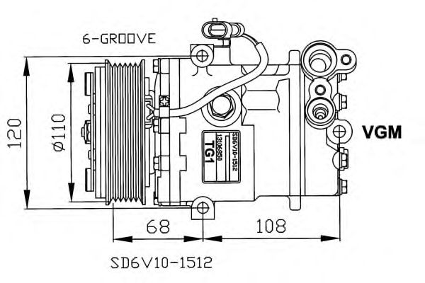 Compressor, ar condicionado 32230