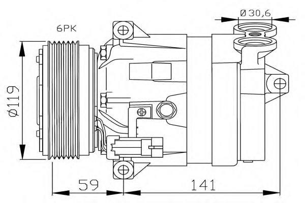 Compressor, airconditioning 32418