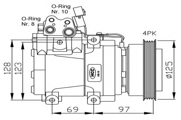 Compressor, ar condicionado 32445