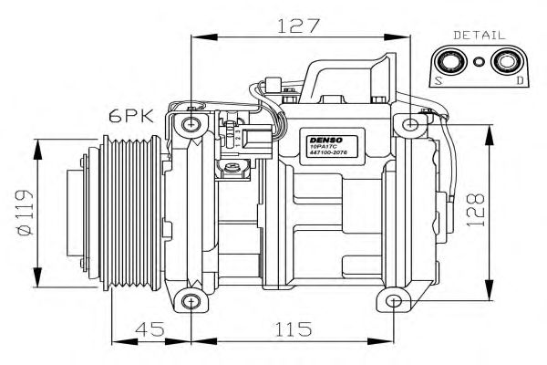 Compressor, airconditioning 32453