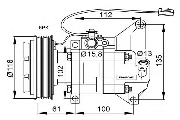 Compressor, airconditioning 32687