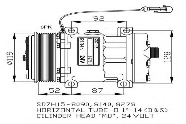 Compressor, airconditioning 32702