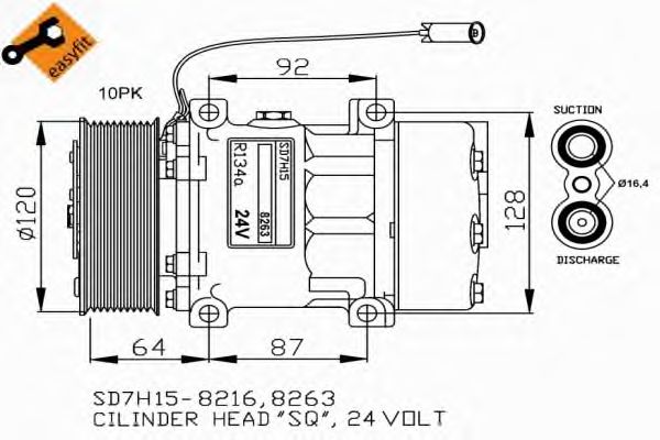 Kompressori, ilmastointilaite 32709