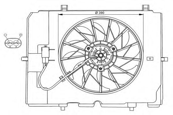 Ventilador, refrigeração do motor 47067