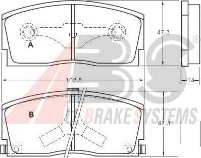 Brake Pad Set, disc brake 36658