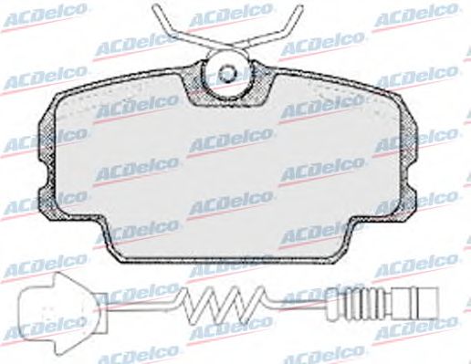 Комплект тормозных колодок, дисковый тормоз AC0581305D