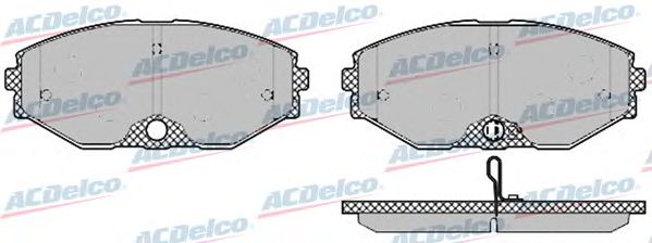 Комплект тормозных колодок, дисковый тормоз AC0581357D