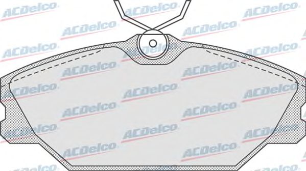 Комплект тормозных колодок, дисковый тормоз AC688981D