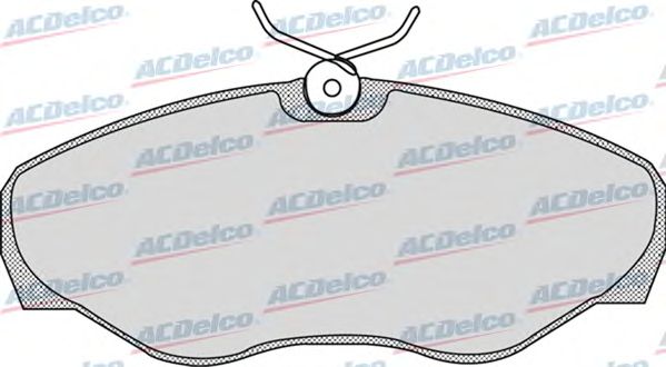 Kit de plaquettes de frein, frein à disque AC692681D