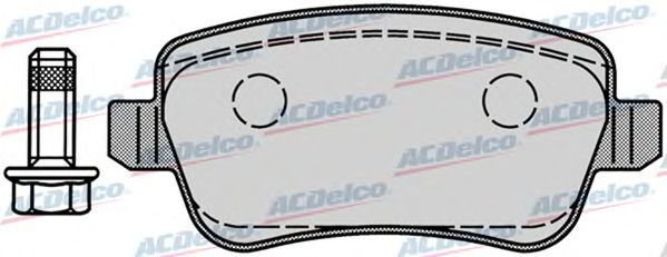 Комплект тормозных колодок, дисковый тормоз AC847181D