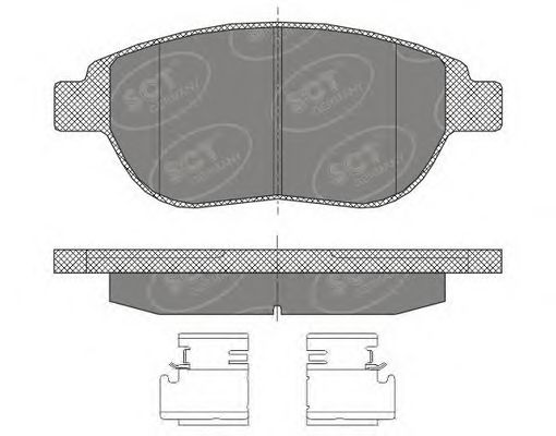 Комплект тормозных колодок, дисковый тормоз SP 435