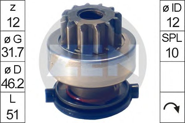Freewheel Gear, starter ZN1696