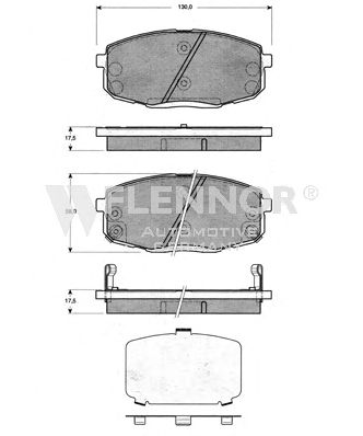 Комплект тормозных колодок, дисковый тормоз FB210594