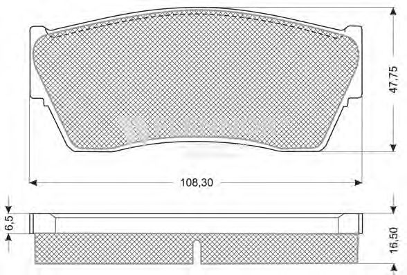 Комплект тормозных колодок, дисковый тормоз FB211227