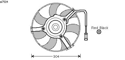 Ventilador, refrigeração do motor AI7504