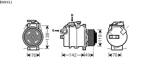 Compressore, Climatizzatore BWK411
