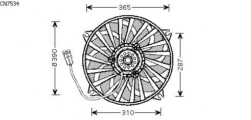 Fan, motor sogutmasi CN7534