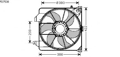 Fan, radiator FD7538