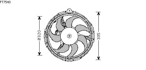 Fan, radiator FT7540
