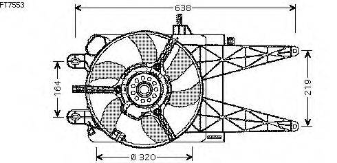 Fan, motor sogutmasi FT7553