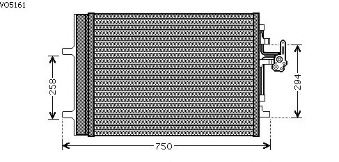 Kondensator, klimaanlegg VO5161