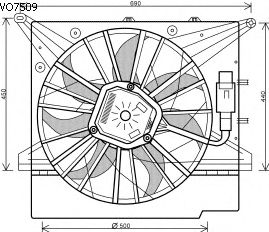 Fan, motor sogutmasi VO7509