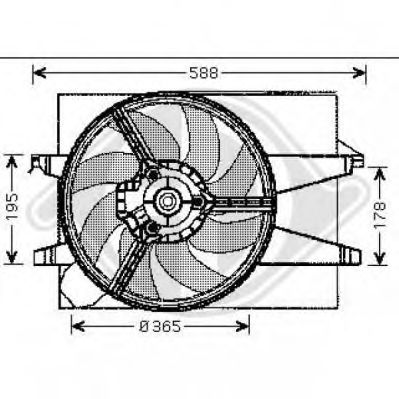 Fan, motor sogutmasi 1404101