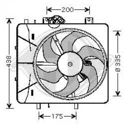 Ventilador, refrigeración del motor 8422605