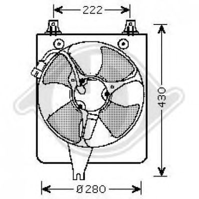Ventilador, condensador del aire acondicionado 8521706