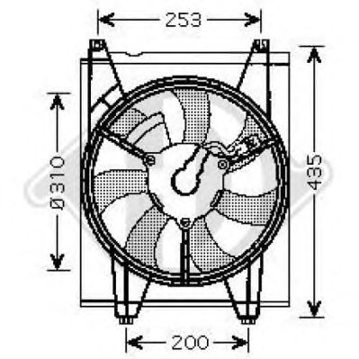 Ventilateur, condenseur de climatisation 8655204