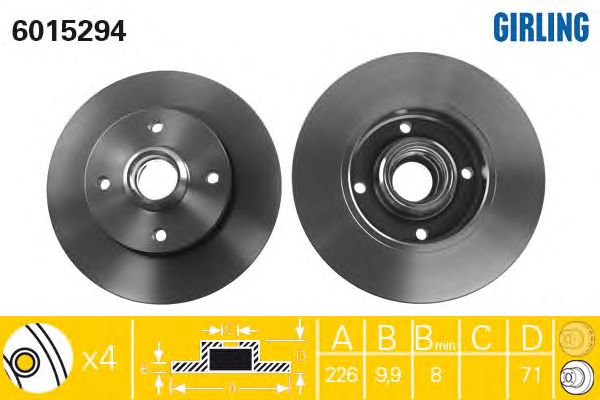 Brake Disc 6015294