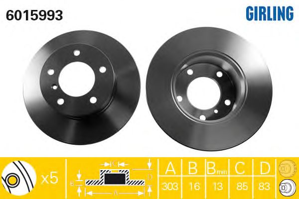 Brake Disc 6015993
