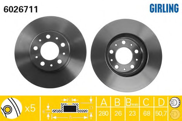 Brake Disc 6026711