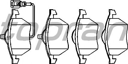 Комплект тормозных колодок, дисковый тормоз 109 469