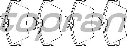 Brake Pad Set, disc brake 104 090