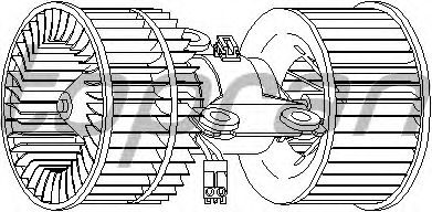 Motor eléctrico, ventilador do habitáculo 501 517