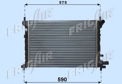 Radiator, engine cooling 0105.3061