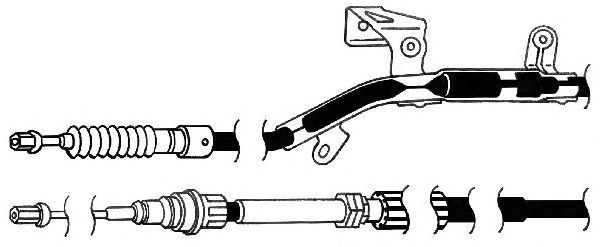 Cable, parking brake AU02157