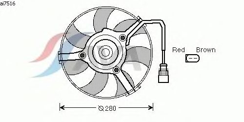 Ventilador, refrigeración del motor AI7516