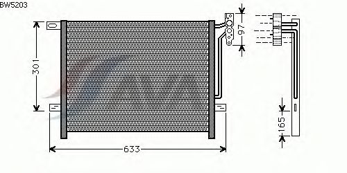 Condenser, air conditioning BW5203