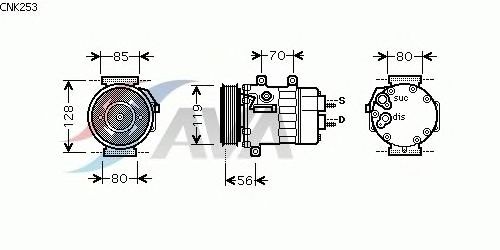 Kompressori, ilmastointilaite CNK253