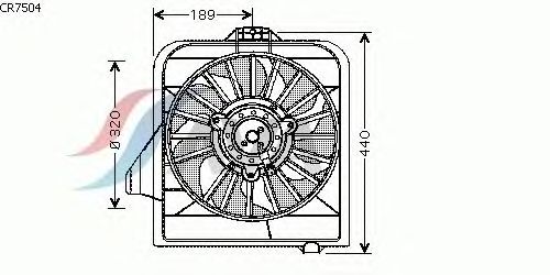 Fan, radiator CR7504