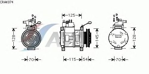 Compressor, airconditioning CRAK074